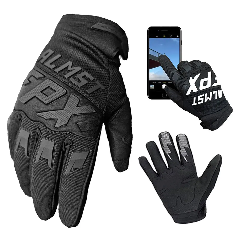 ALMST FPX Guantes de motocicleta de carrera para adultos Guantes transpirables de dedo completo para Motocross ATV MX UTV BMX Guantes para bicicleta