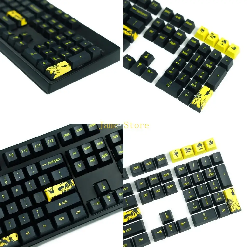 

LX0B 108 Keys PBT Dye Sublimation Keycaps for Mechanical Gaming Keyboard MX Switches