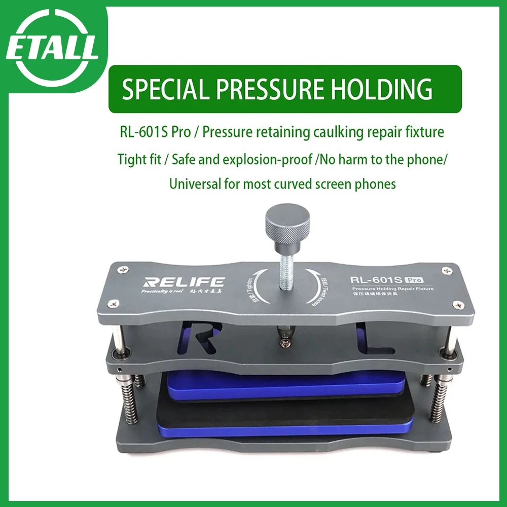 

RELIFE RL-601S Pro Pressure Retaining Caulking Repair Fixture Special Pressure Holding For Curved Edge Phone Repair Tools