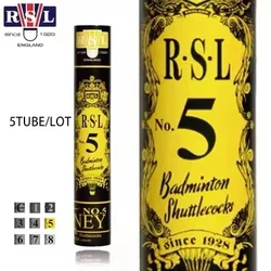 RSL shuttlecock RSL NO.5 badminton Shuttlecock top grade cigu duck feather shuttlecock for tournament12pc/1tube,5tube/1lot