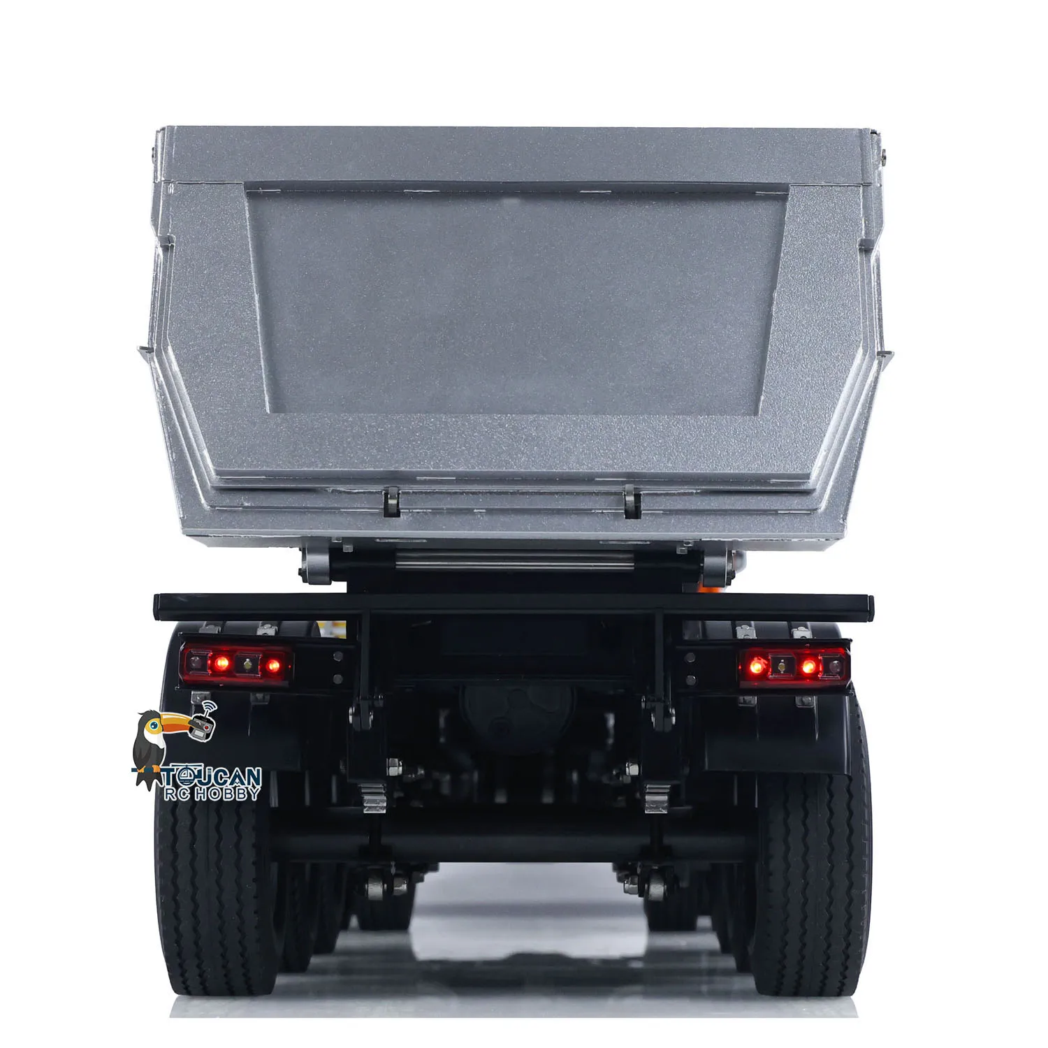 

1/14 Scale Kabolite 4X4 RC Tractor Truck with 3Axles Electric Lifting Dump Trailer RTR Remote Control Construction Vehicle