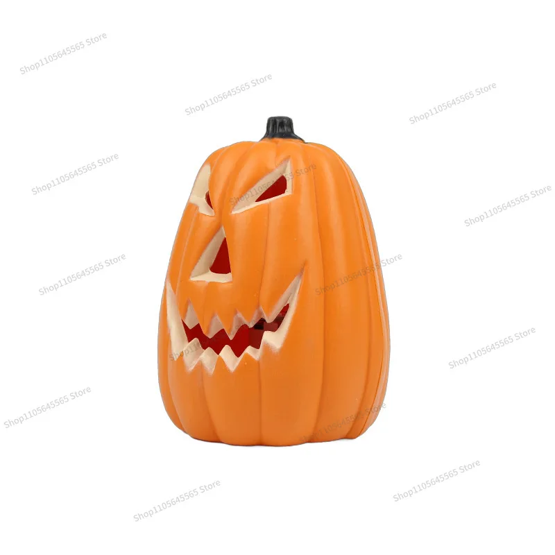 For Halloween Decoration Pumpkin Lantern Ornament Outdoor Luminous Pumpkin Head Arrangement