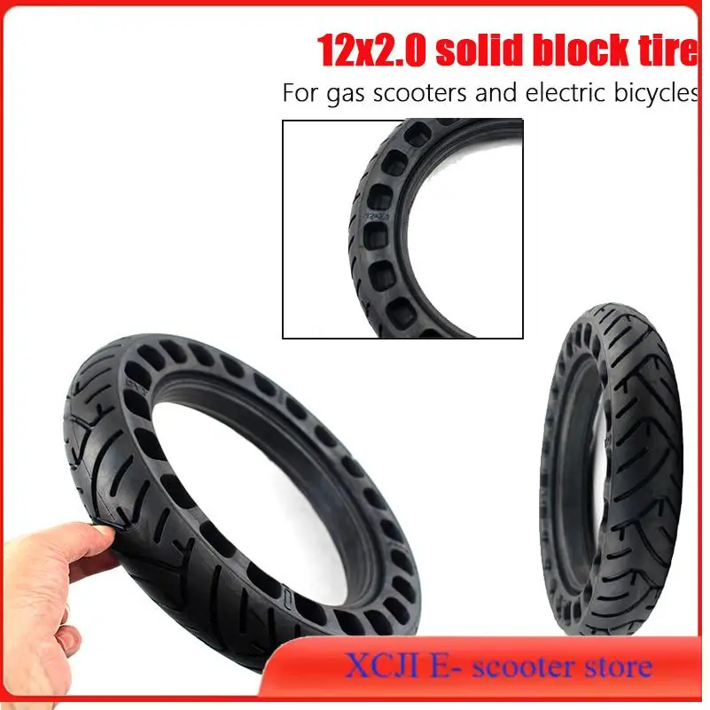 

12-дюймовая сплошная шина 12x2,0 12x2,125 ненадувная бескамерная шина для многих газовых скутеров, электронных велосипедов, ховербордов, самобалансирующихся деталей