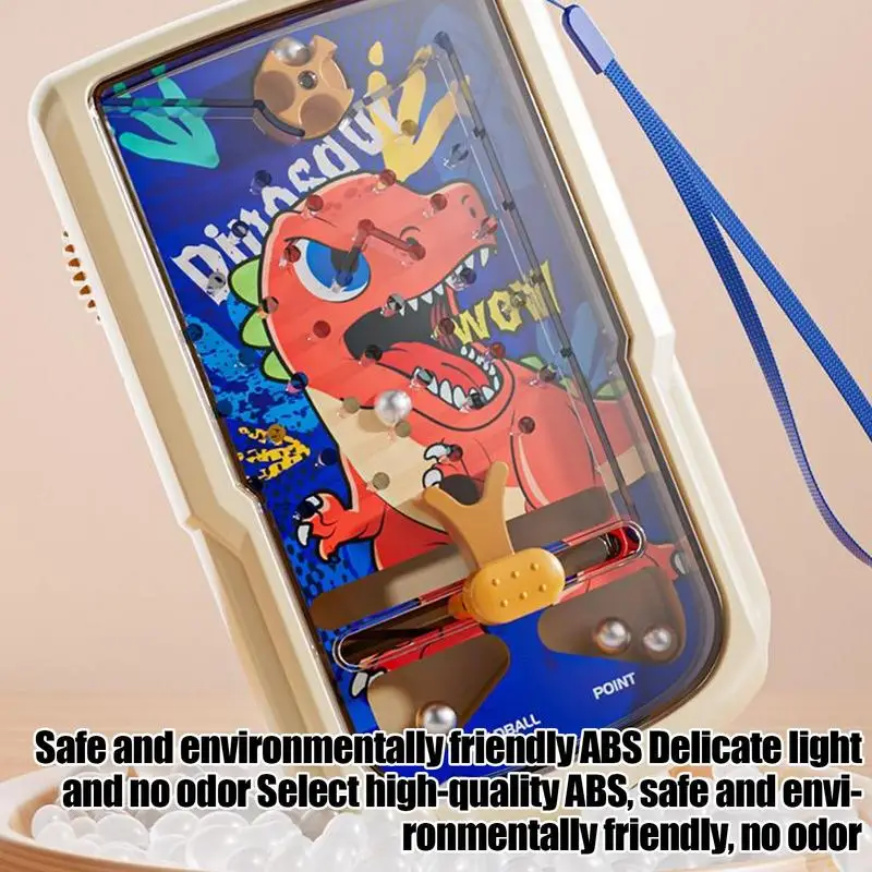 Pinball Machine For Kids Dinosaur Pinball Machine For Adults Handheld Professional-Grade Gameplay Toy Kids Sports Entertainment
