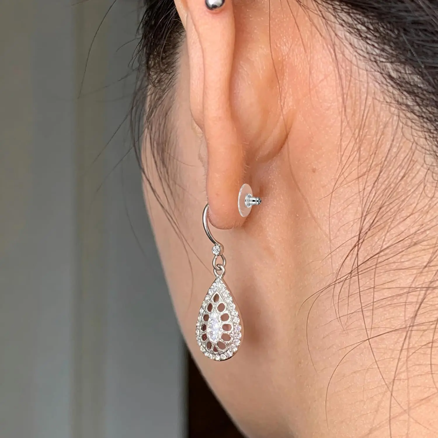 20pcs Earring Cap Ear Jewelry Accessory Disc Earring Backs Ear Fixing Plug Stops
