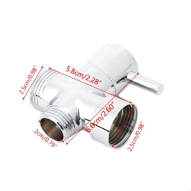 B2RB 2,5 Bras douche en laiton Diverteur pour bain vanne Système douche universel 2 voies