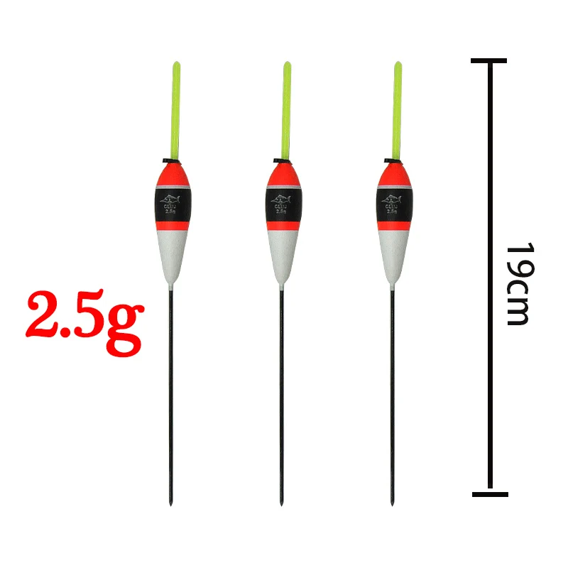 Topline Tackle 10pcs/Bag Size 2.5g Fishing Float Set Buoy Bobbers Fishing Floats Vertical Pesca For Carp Fishing Tackle