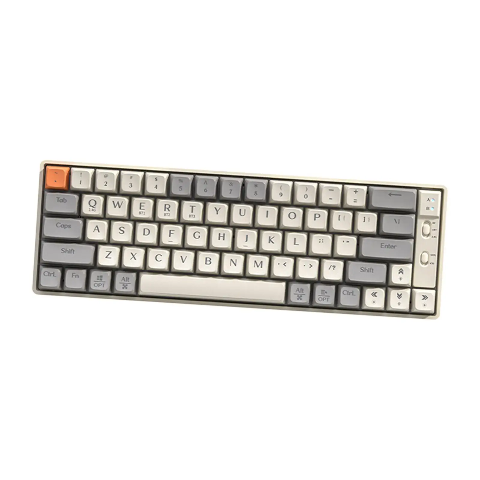 

Игровая клавиатура с 65 клавишами, беспроводная, с возможностью горячей замены, 31x10.3, Plug and Play, многофункциональная механическая клавиатура с RGB-подсветкой