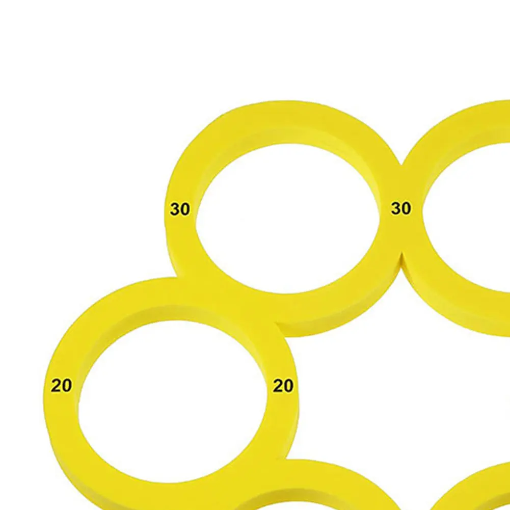 Juego de juguetes para piscina con 10 bolas, círculo de lanzamiento EVA, juguetes para deportes acuáticos, piscina flotante, juguetes acuáticos para niños y adultos