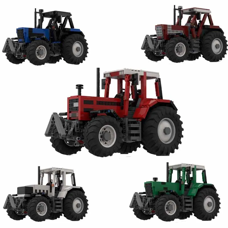 

MOC-220657 Universal Tractor Chassis Remote Control Agricultural Machinery Tractor Building Blocks Toy Children's Birthday Gifts