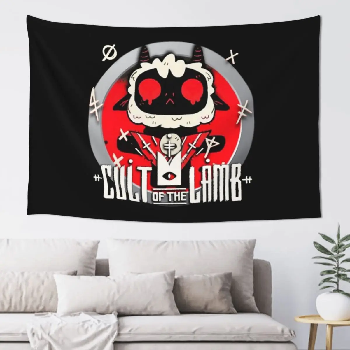 

Cult Of The Lamb Tapestry Room Decoration Korean Style Custom Decoration For Bedroom Home Supplies Tapestry