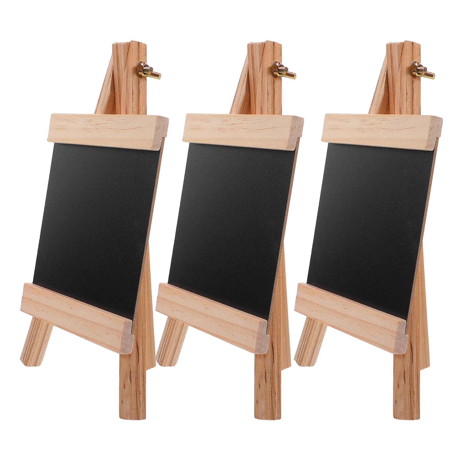 3 قطعة لوحات قائمة السبورة القابلة للمسح الخشبي 9x5 حامل صغير للمطبخ مقهى بار عرض رسائل الزفاف #5