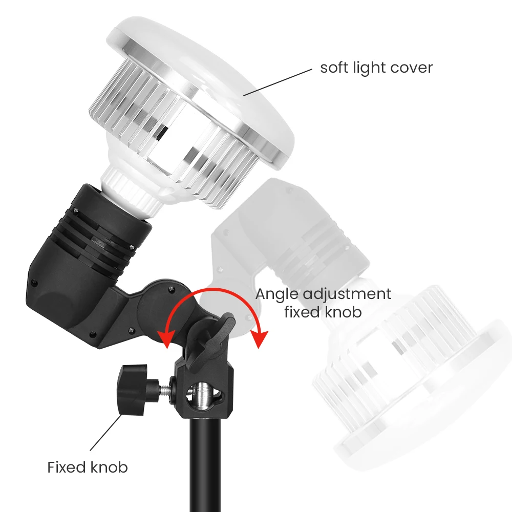 155W E27 Base Photography Lamp Fill Light Bulb Bright Lighting For Professional Softbox Photographic Photos Video Studio