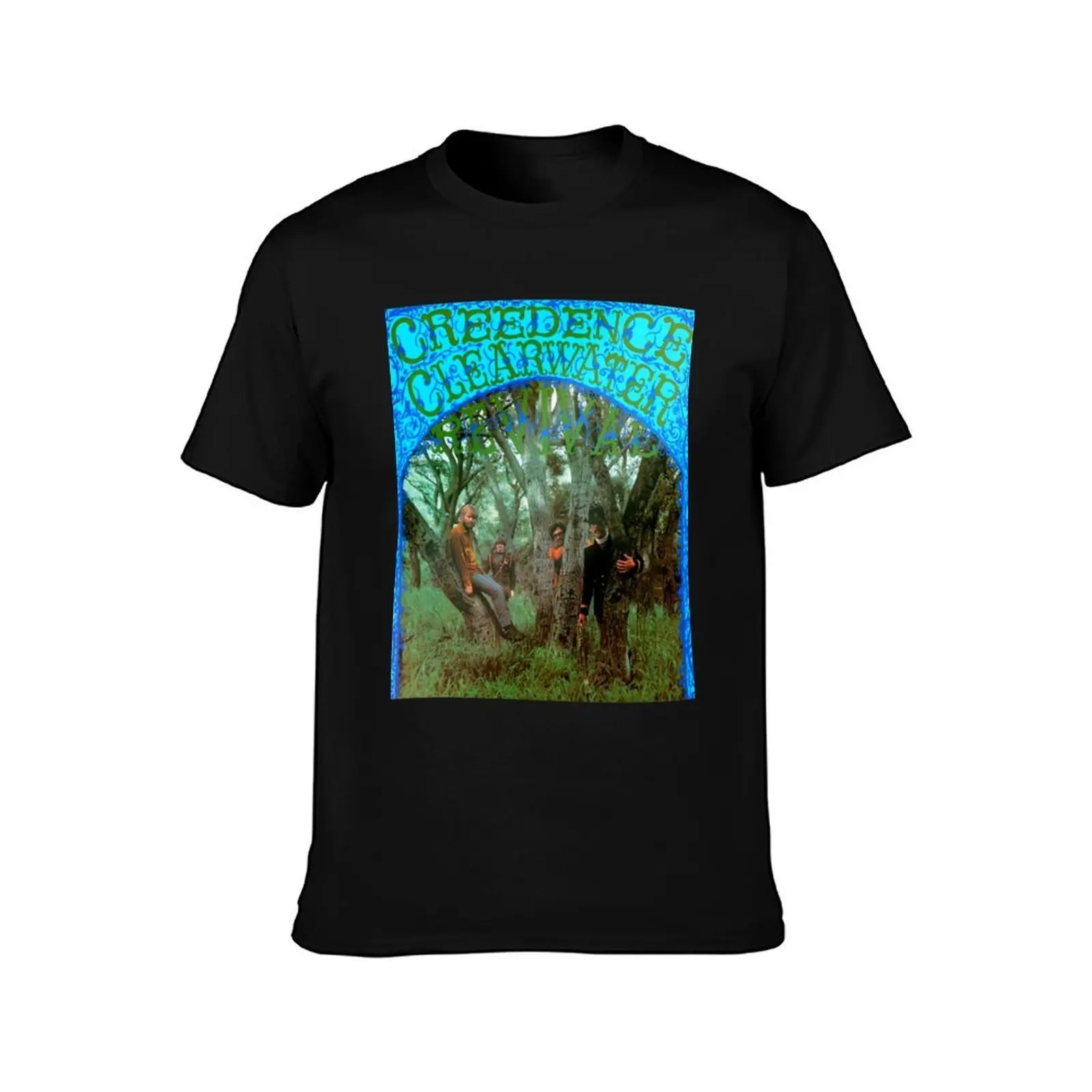 CREEDENCE Clearwater Revival T-Shirt Casual Light Summer Short Sleeve Top T-Shirt