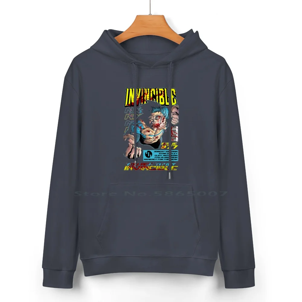 Invincible!! Pure Cotton Hoodie Sweater 24 Colors Invincible Cartoon Villain Super Mark The Comics Superhero Grayson Omni Man