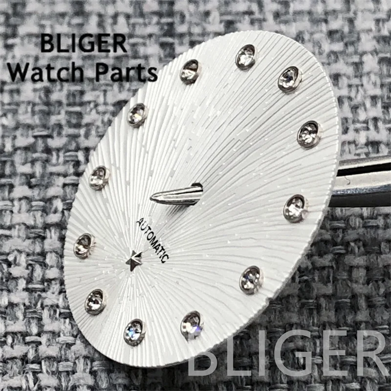 BLIGER 女性の腕時計ダイヤル紫緑白 24.5 ミリメートル Deville 腕時計ダイヤルフェイスフィット NH05 NH06 女性の腕時計修正されたアクセサリー