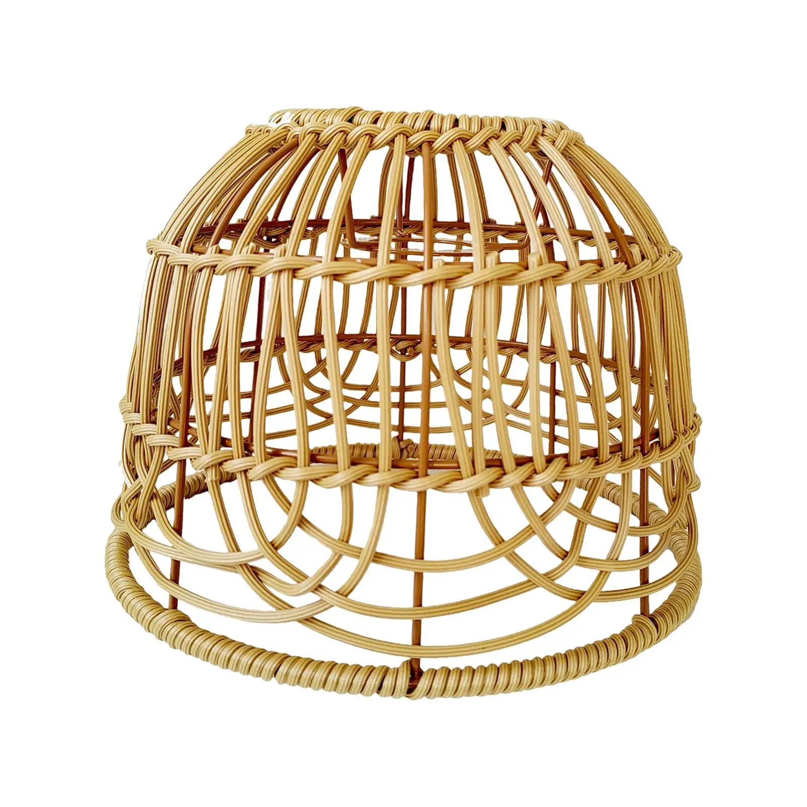 Rattan Lamp Cover Vintage Chandelier Home Bedroom Living Room Dining Room Lampshade Pendant Light Decor Lampshade Accessories