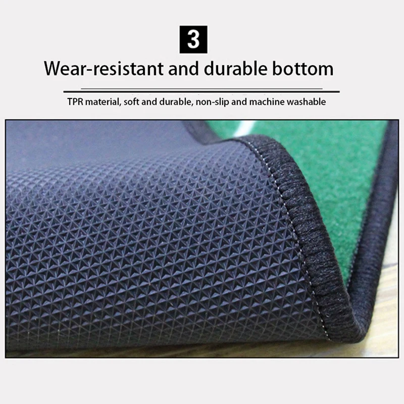 HOT SALE 2X Golf Carpet Putting Mat Thick Practice Putting Rug For Indoor Home Office Golf Practice Grass Mat Golf Training