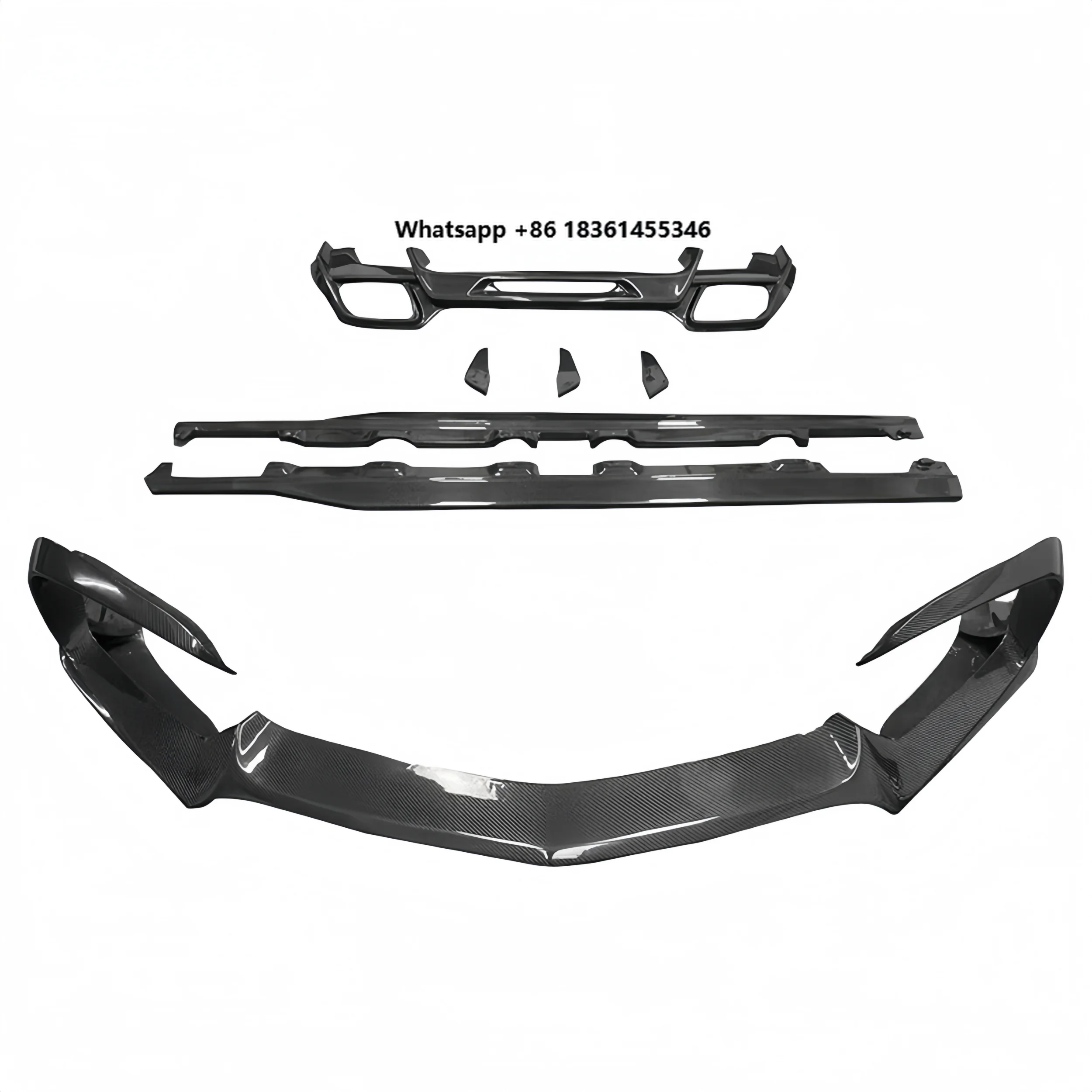 

For GT GTS 2019- Car Parts Carbon Fiber Modification R Model Body Kit Front Lip Side Skirt Rear Diffuser Suitable
