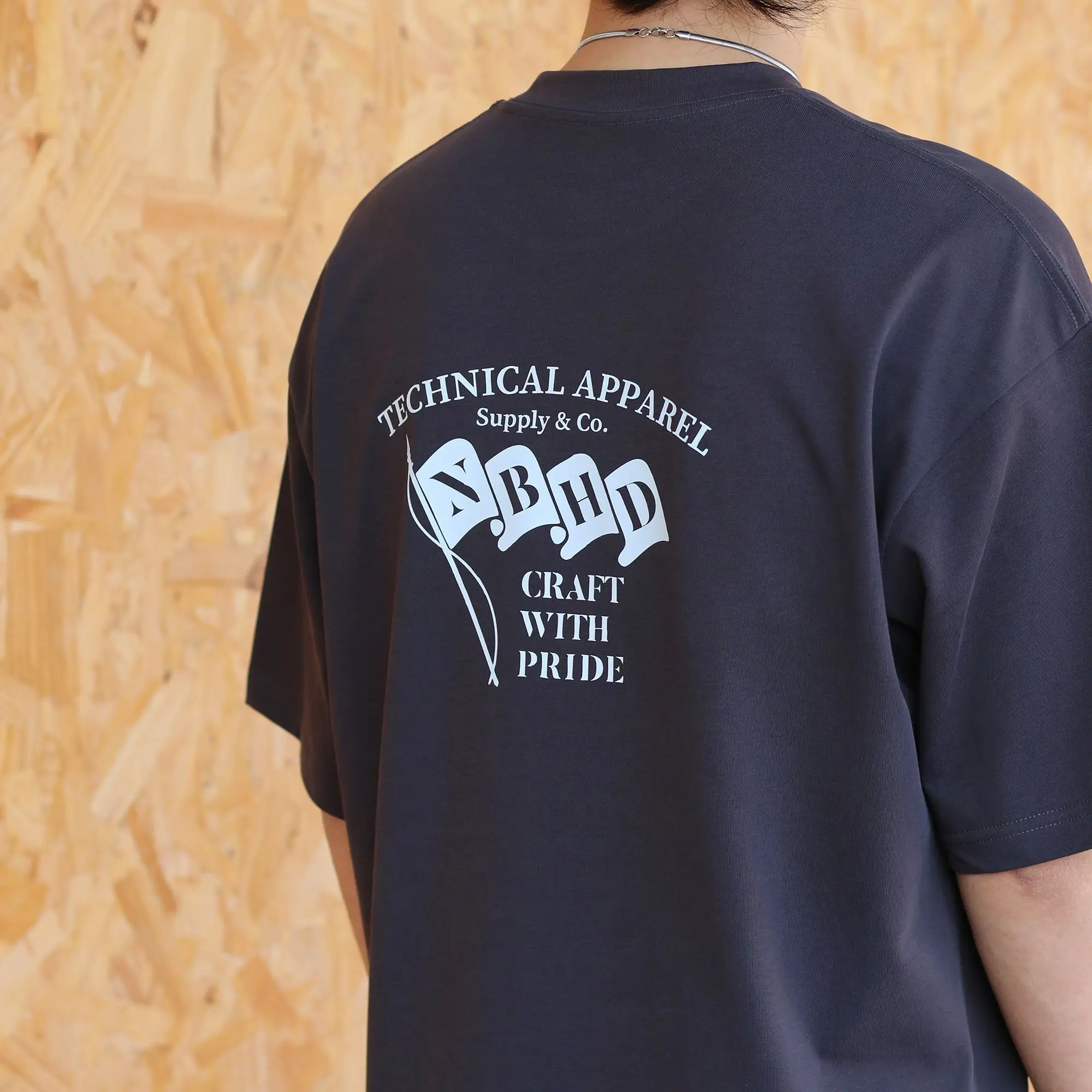 NBHD Heavy‑Weight Pure Cotton Small Crew Neck Short‑Sleeve T‑Shirt Printed Loose Versatile Unisex Casual Daily Tops