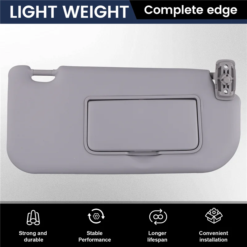 A99F-Car Front Right Side Sunshade Cover For Kia Sportage 2005-2010 Sun Visor Make-Up Mirror Sun Shield Right