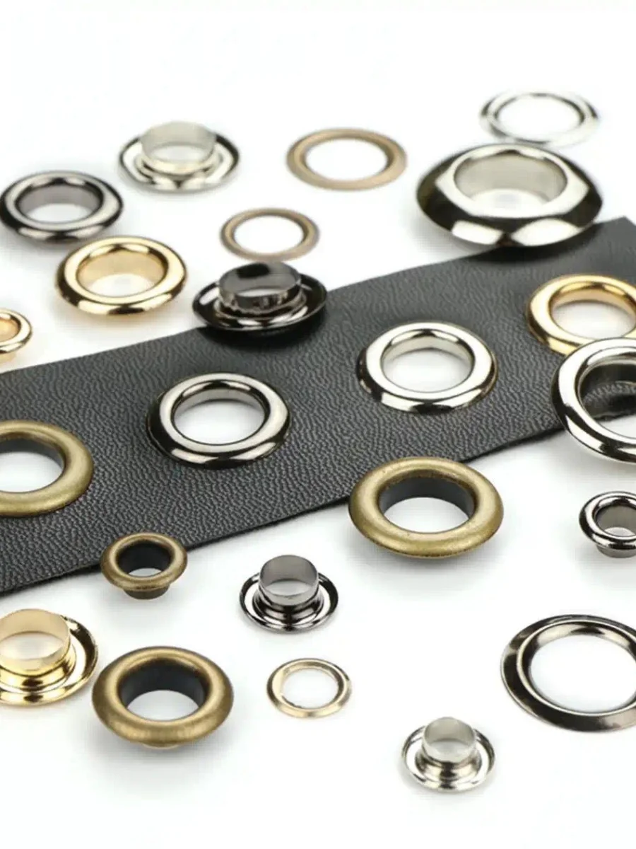 100 sztuk oczek do scrapbookingu okrągły otwór wewnętrzny 5mm metalowe oczka do scrapbookingu ozdoby odzieżowe oczka do ubrań, szycie odzieży