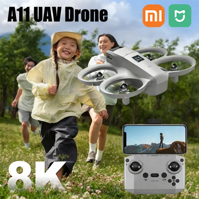 Xiaomi Mijia A11 Мини-дрон Профессиональная камера 8K с 5G WiFi FPV БПЛА Экран Пульт дистанционного управления и квадрокоптером для предотвращения препятствий