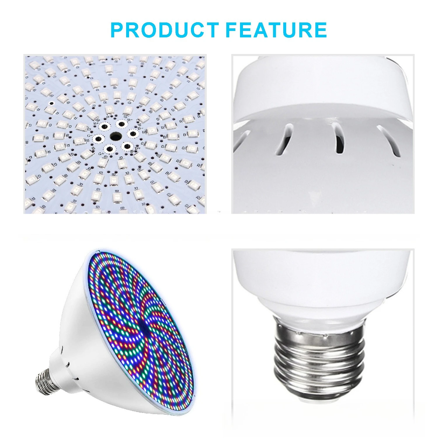 Replaceable 12V Low Voltage P56 RGB Pool Light 45W 60W Colorful Underwater Lamp Remote Control Running Light