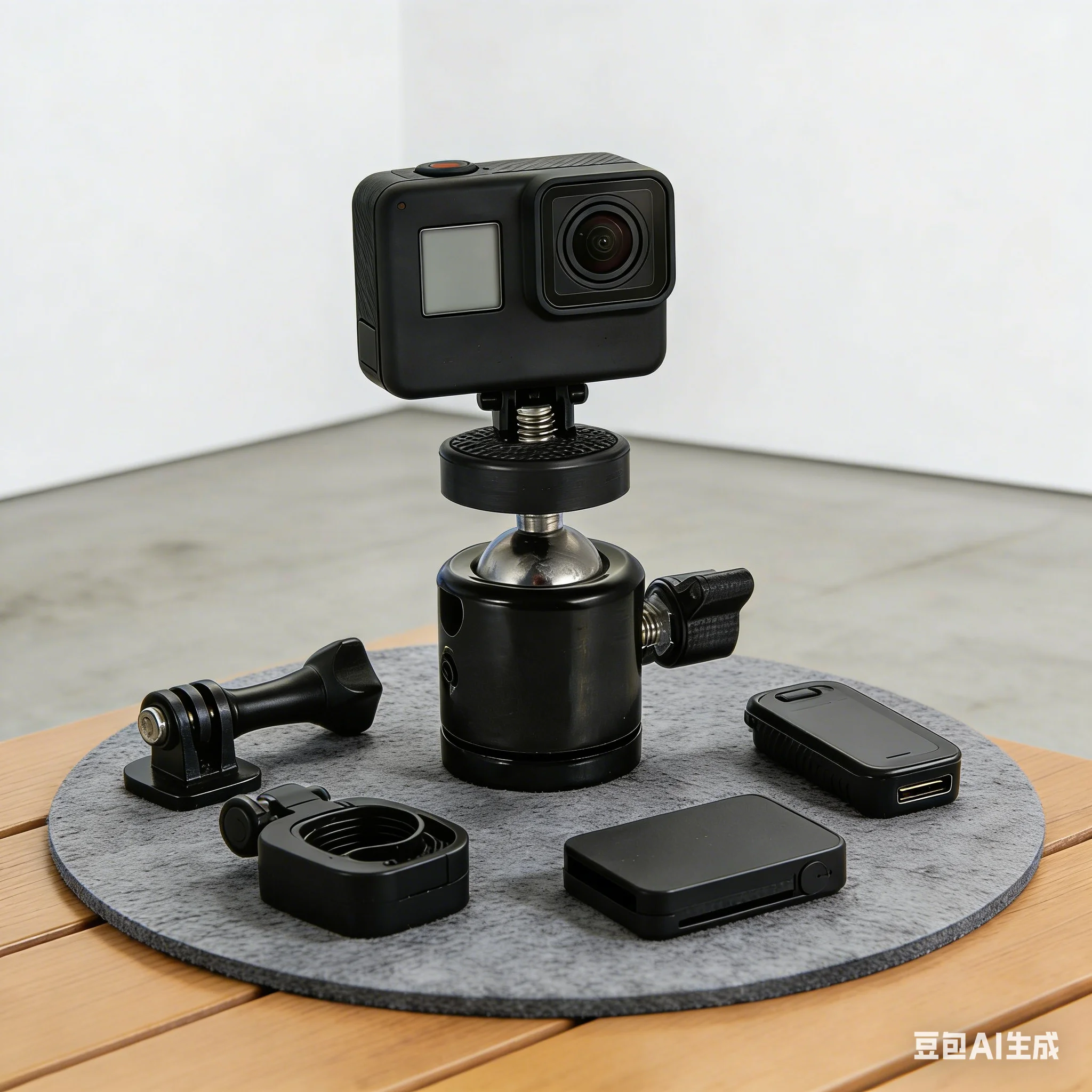 

1 шт. мини-поворотное крепление с шаровой головкой из алюминиевого сплава, портативное для зеркальных камер и различных устройств - прочные детали спортивной камеры