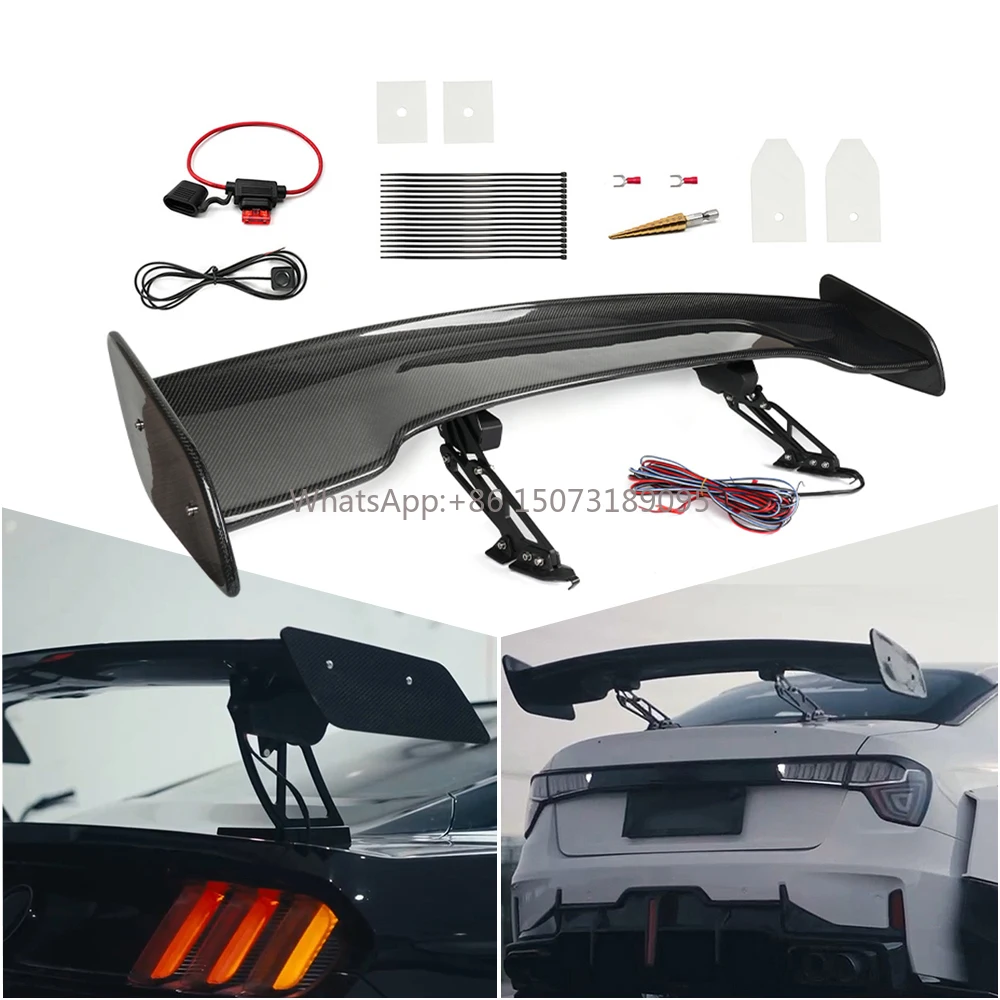

Universial Tail Boot Spoiler Automatically Electronic Carbon Fiber Rear Trunk Wing Spoiler Electric Spoiler