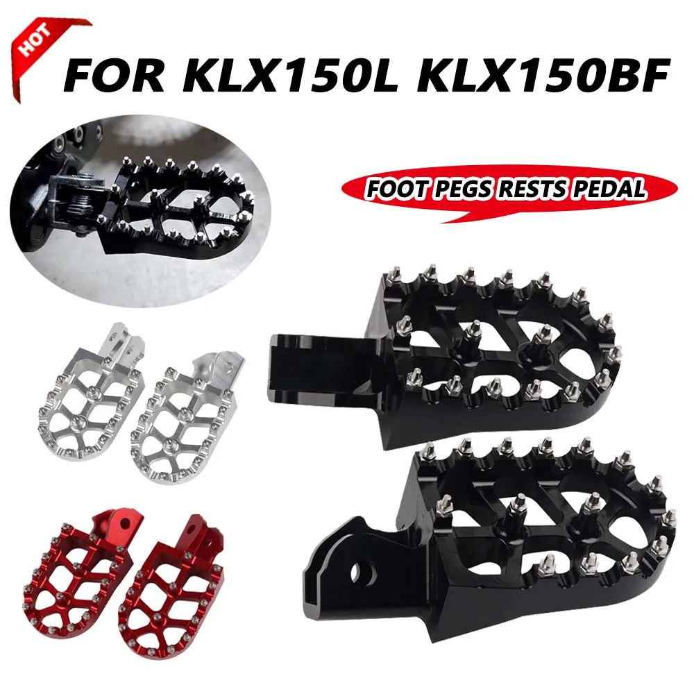 

For Kawasaki KLX150L 2014 - 2021 KLX150BF KLX150 KLX 150 L BF KLX 150L 150BF Accessories Footrest Footpegs Foot Pegs Rests Pedal