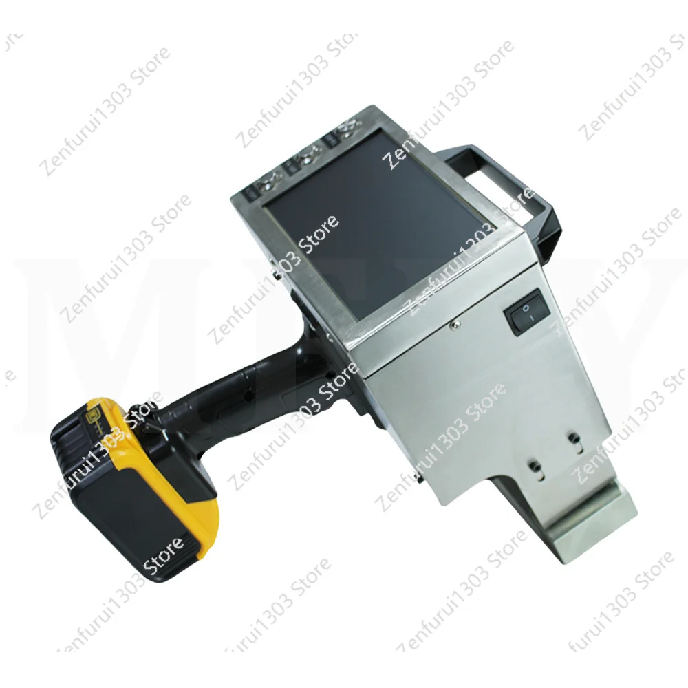 Handheld lithium battery touch screen Electric marking machine Dot Peen Marker Vin No. Marking range 150x40mm With electromagnet