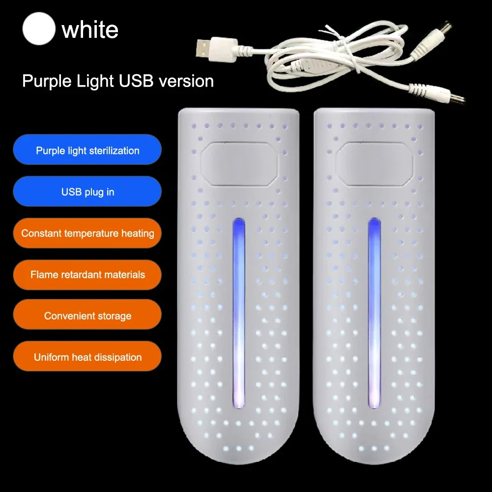 Foldable Shoes Dryer Machine 5W Deodorizer Dehumidify Device UV Light Quick Drying Foot Heater USB Charging Electric Shoe Dryer