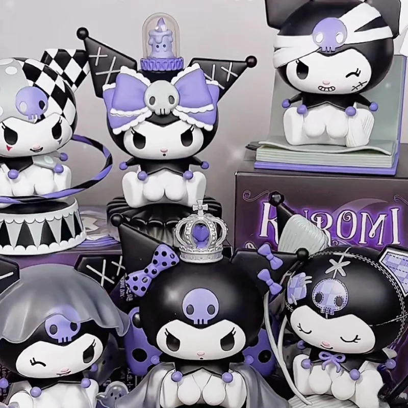 

New Original Sanrio Kuromi Midnight Stories Series Model Anime Figure Kuromi Girl Heart Model Room Decoration Birthday Gifts Toy