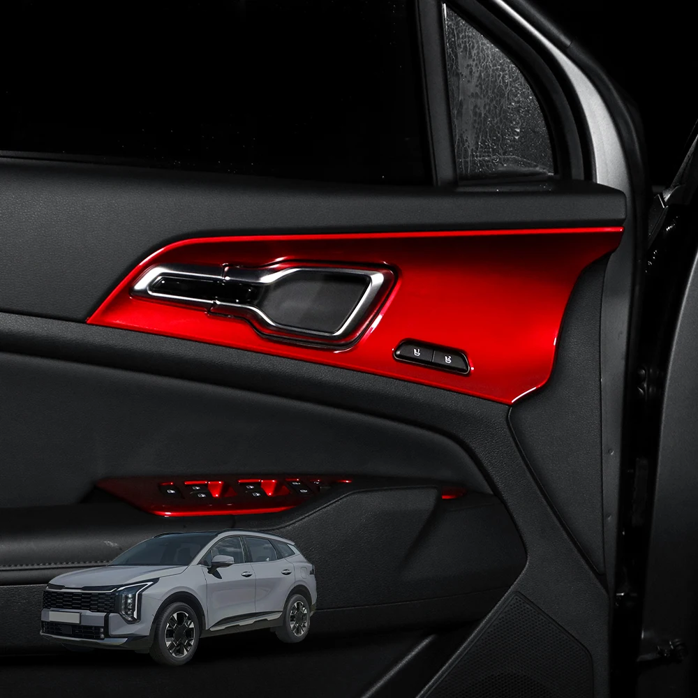 

For Kia Sportage NQ5 2026 4PCS Inner Door Handle Frame Bowl Panel Cover Trim Protection Guard Accessories LHD