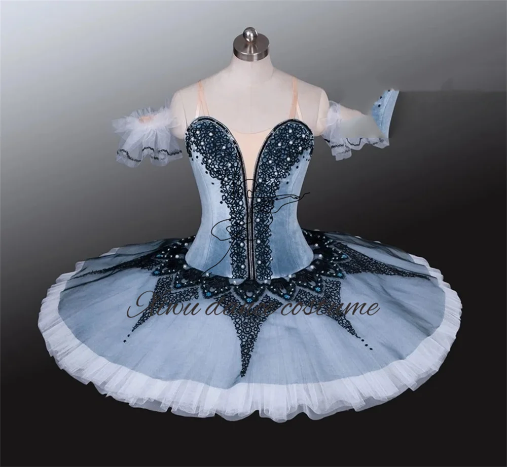 

2025 балетное платье на заказ, серебряная кукла-фея, юбка-пачка Bluebird для детей
