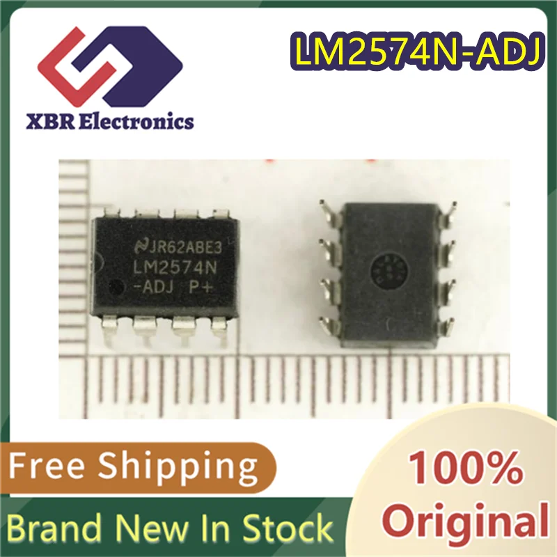 

(5/50 pieces) LM2574N-ADJ LM2574N DIP8 switching regulator chip Brand new genuine in stock free shipping