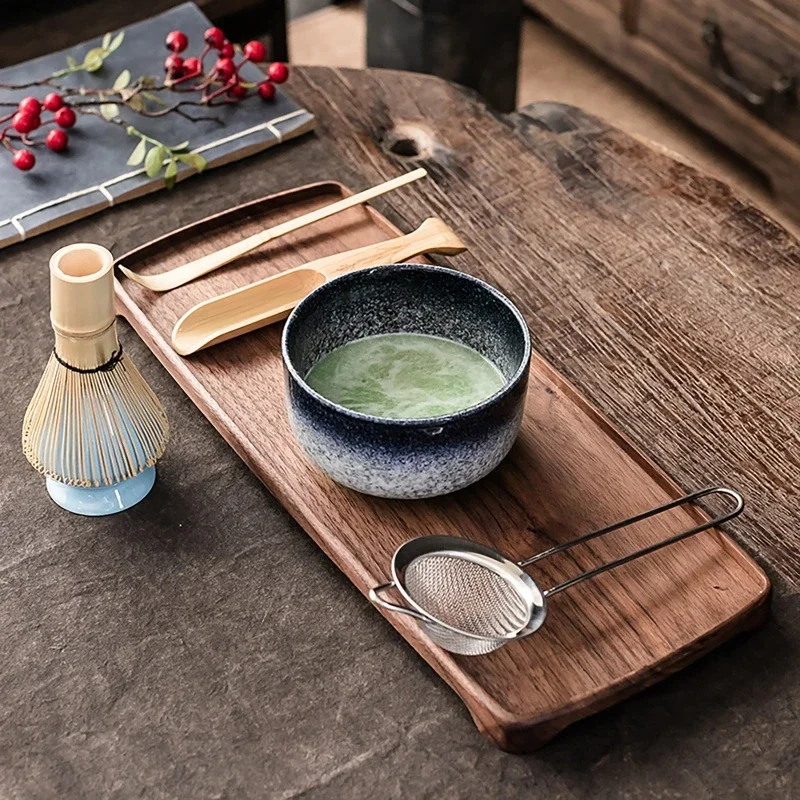 6 個抹茶ブレンダー竹泡立て器抹茶ブラシティースプーン窯ストレーナー日本飲料ショップ DIY 茶作り手作りツール