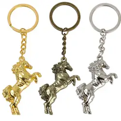 5 Colors Horse Men Keychain Lanyard Key Holder High Hardness Animal Car Keyring Backpack Bag Accessory