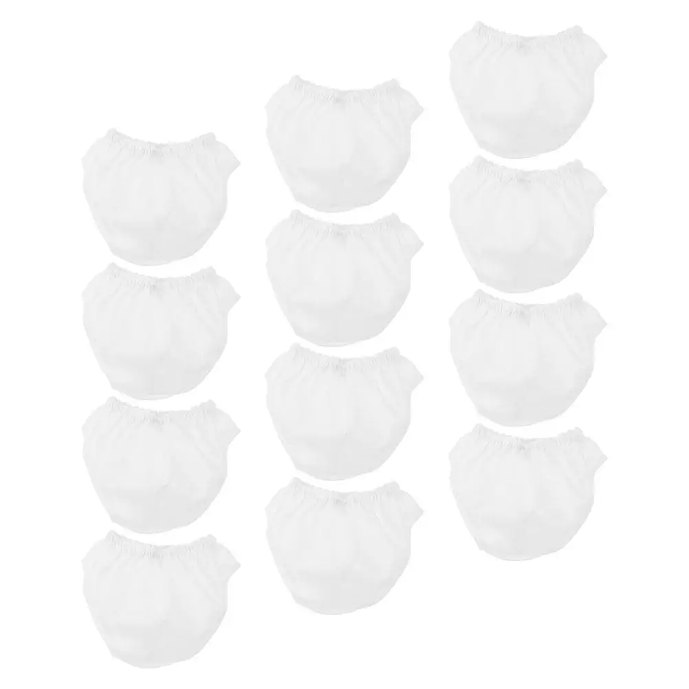 

12Pcs Baby Underpants Accessories Set Babydoll Clothes Pretend Play Washable Mini Diapers Girls Dress