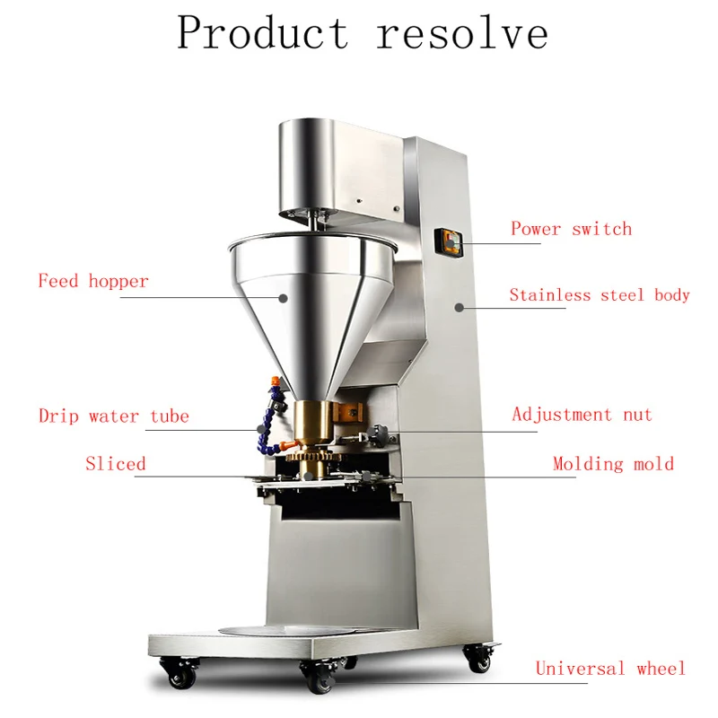 Máquina formadora de almôndegas comercial automática bola de peixe carne que faz a máquina elétrica de almôndegas