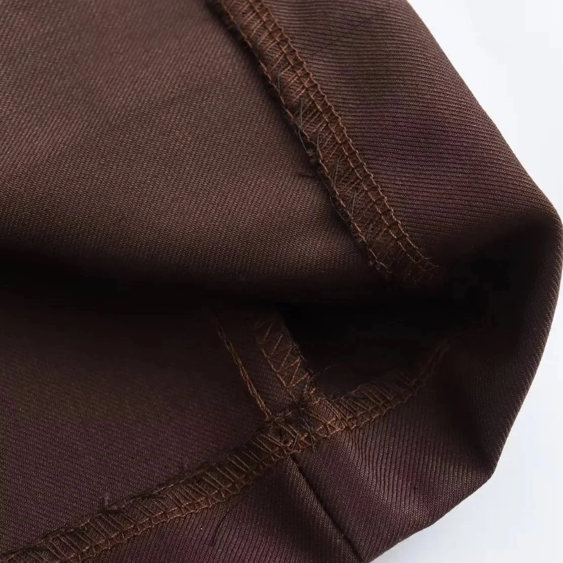 KASLEAD Faionable a-ligne sur le genou costume jupe femme rétro ket Design rue Sle Polyester Fiber Ci jupe de trajet