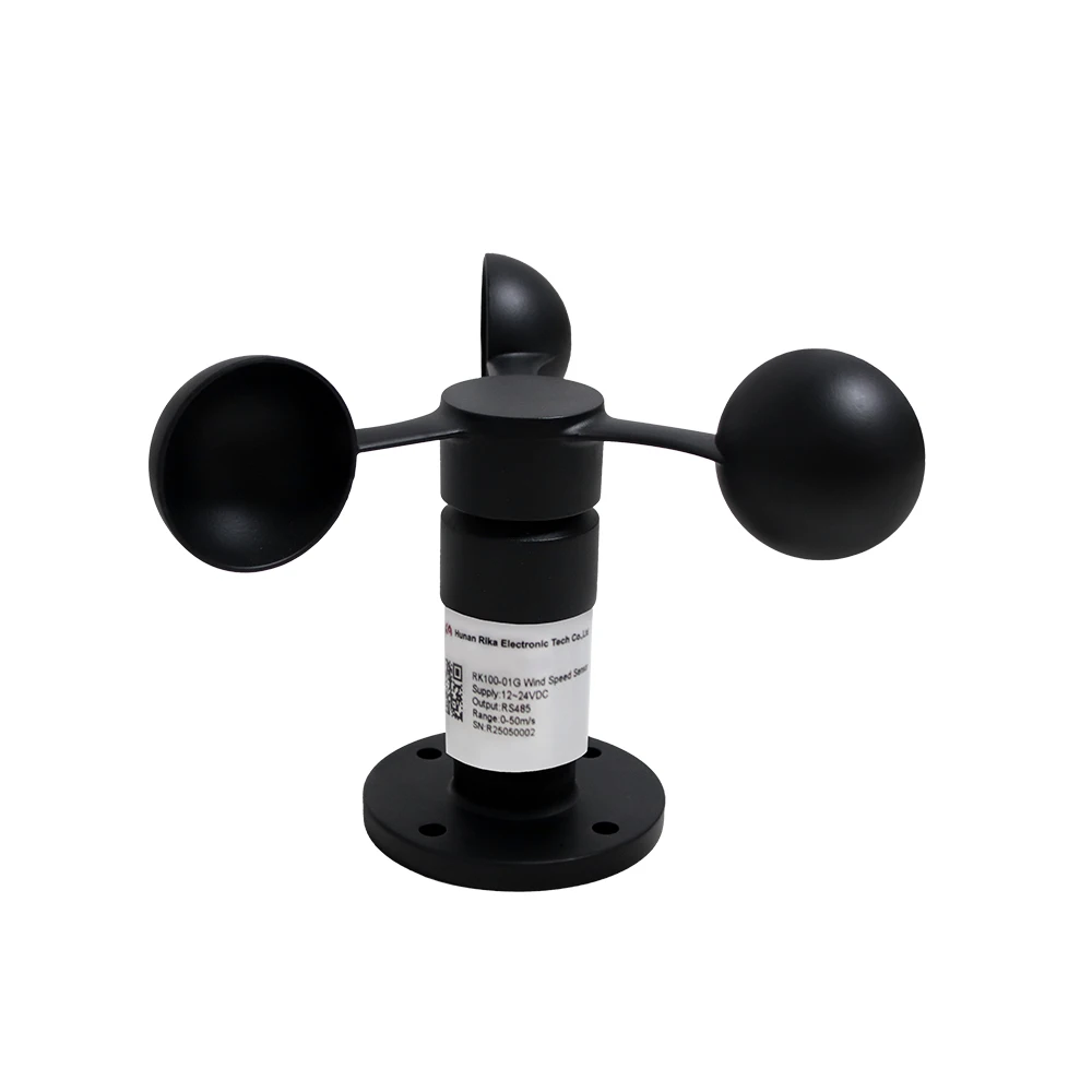 RK100-01G Hall Effect Pulse Output Weather Monitoring Metal Cup Anemometer Wind Speed Sensor Price