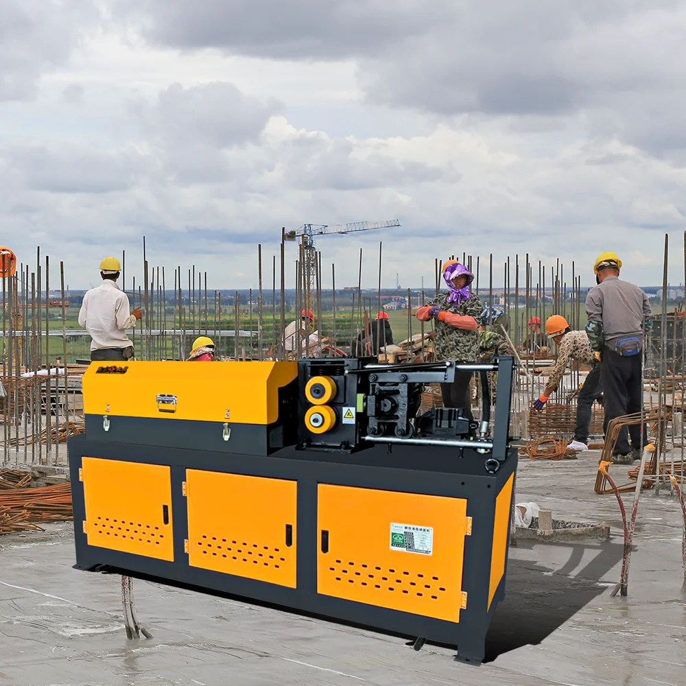 آلة البناء الأوتوماتيكية باستخدام الحاسب الآلي قطع المعادن الصلب بار مستقيم آلة استقامة الصلب #4