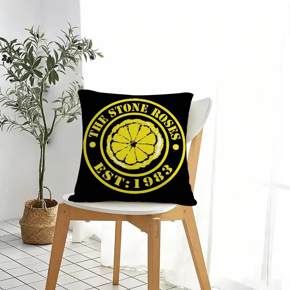 Rock Singer The Stone Roses  Pillow Case Square Double-Sided Sofa Cushion Cover Bedroom Bedside Pillow Gift