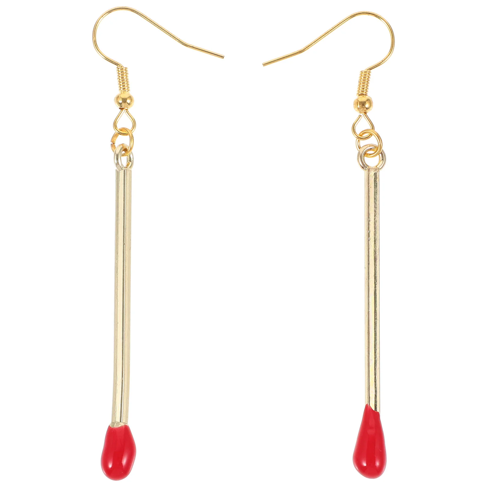 Novelty Match Drop Earrings Party Dress Female Dangle Trendy Style Women Girls Metal