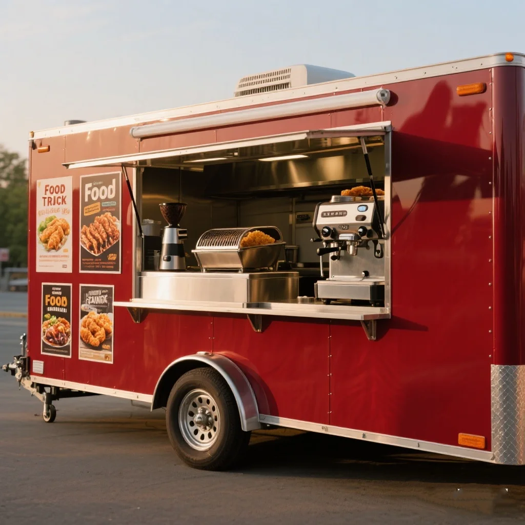 

Food Truck Прицеп Кондиционер Полностью оборудованный кофе Мобильный грузовик Food Shop Коммерческий ресторан