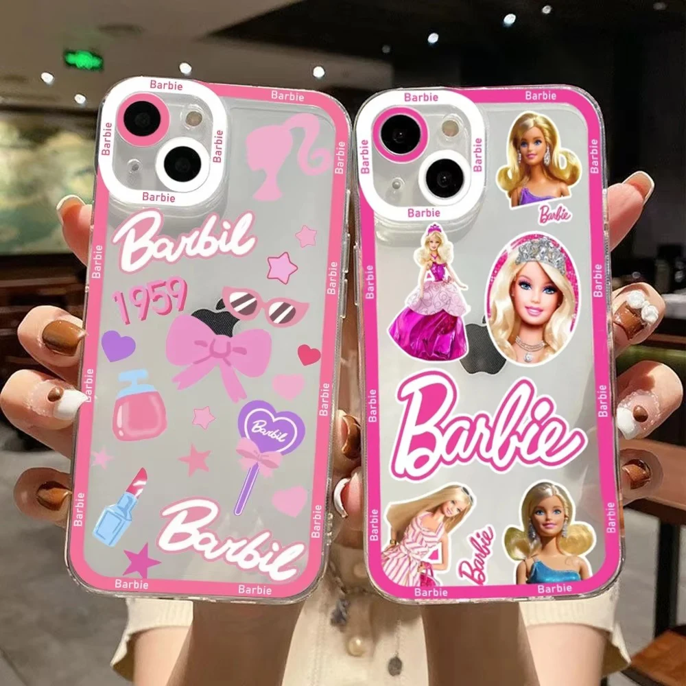 Pink love Heart B-Barbies Case For Xiaomi 14T 13T 12T 11T 10T 14 13 12 11 Lite 5G NE POCO F6 X6 Pro X3 NFC X5 X4 GT F3 F4 F5 M6