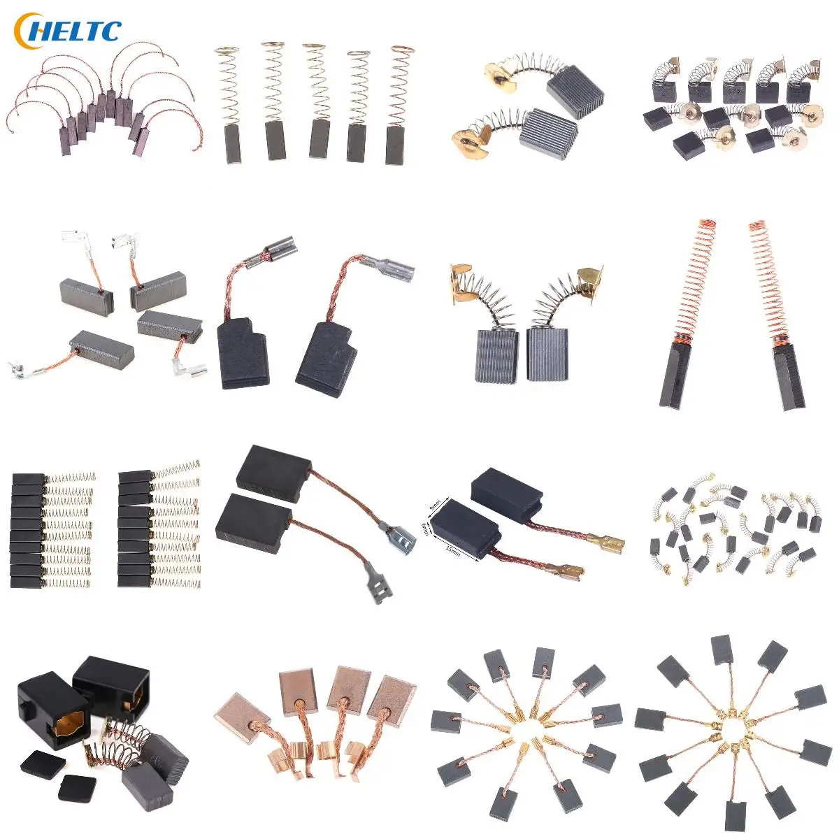 

20/10/4/5/1Pcs Carbon Brushes Electric Hammer Angle Grinder Graphite Brush Replacement For Motors Dremel Rotary Tool Power Tool