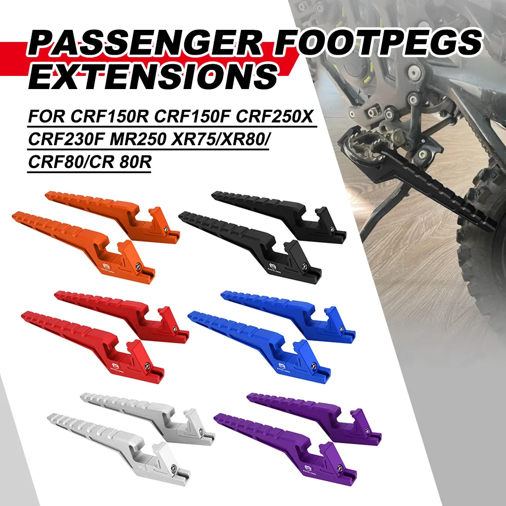 

For Sur Ron Light Bee X S/X/L1E For Segway x260/X160 Passenger Footpegs Extensions Motorcycle Accessories Aluminium X 260 160